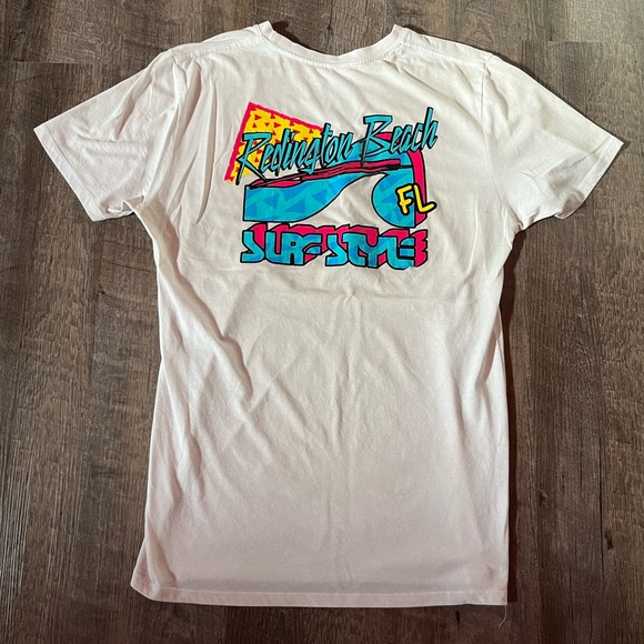 Surf Style Redington Beach White T-Shirt - Picture 4 of 4